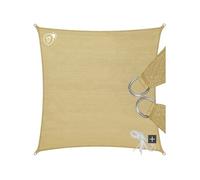 Voile d'ombrage rectangle polyéthylène avec protection UV 50+ beige