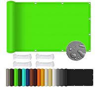 Voile d'ombrage Rectangulaire 1.2 x 2 m Imperméable Toile Ombrage Résistant Imperméable Une Protection des Rayons pour Jardin Terrasse Balcon, Vert Tendre