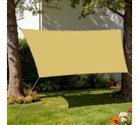 Voile d'ombrage Rectangulaire 1.2 x 8 m Imperméableanti Bache Ombrages Exterieur Antidéchirure pour Patio Balcon Jardin Terrasse Extérieur, Jaune Sable