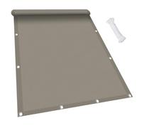 Voile d'ombrage Rectangulaire 1.4 x 1.5 m Imperméable Protection UV 98% Toile d'ombrage Pergola avec Oeillets et Cordons pour Patio Jardin Terrasse, Taupe