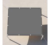 Voile d'ombrage Rectangulaire 1.4 x 3.4 m Une Protection des Rayons UV Auvent Imperméable avec Oeillets Cordons pour Jardin, Terrasse, Camping, Balcon, Gris Clair