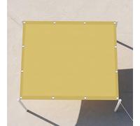 Voile d'ombrage Rectangulaire 1.4 x 3.4 m Une Protection des Rayons UV Auvent Imperméable avec Oeillets Cordons pour Jardin, Terrasse, Camping, Balcon, Couleur Crème