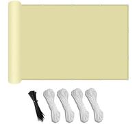 Voile D'ombrage Rectangulaire 1.5x2.4m Voiles Dombrages Imperméable Toile D'ombrage Protection Solaire 95% UV Protection avec Oeillets et Cordons pour Terrasse Balcon Jardin Exterieur Yellow