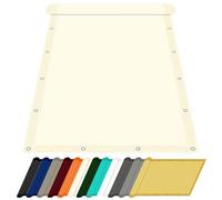 Voile d'ombrage Rectangulaire 1.6 x 4.2 m UV Protection Voile d'ombrage avec Œillets avec Oeillets et Cordons pour Extérieur Terrasse Jardin Balcon, Beige