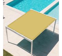 Voile d'ombrage Rectangulaire 1.6 x 4.5 m Anti UV Polyester Imperméable Ombrage Auvent de Terrasse Anti-Ultraviolets avec Oeillets Idéal pour Jardin, Balcon et Terrasse, Couleur Crème