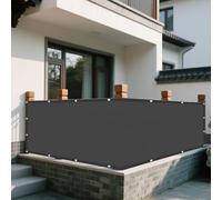 Voile d'ombrage Rectangulaire 1.7 x 3.8 m Imperméable Protection UV 98% Rayons Filet d'ombrage pour Serre avec Oeillets et Cordons pour Jardin Patio Terrasse Camping, Gris Foncé