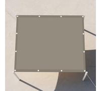 Voile d'ombrage Rectangulaire 1.9 x 4.5 m Une Protection des Rayons UV Auvent Imperméable avec Oeillets Cordons pour Jardin, Terrasse, Camping, Balcon, Kaki
