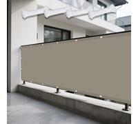 Voile d'ombrage Rectangulaire 100 x 120 cm Protection des Rayons 98% UV Terrasse Serres Filet Coupe-Vent avec Corde Libre et Oeillets pour Jardin Terrasse Balcon Extérieur, Taupe