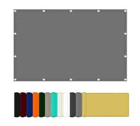 Voile d'ombrage Rectangulaire 100 x 270 cm Protection Solaire Étanche Filet d'ombrage Installation Facile sans Outils pour Jardin Terrasse, Gris Clair