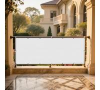 Voile d'ombrage Rectangulaire 120 x 150 cm Pare-Soleil Jardin Balcon 100% Toiles D'Ombrages avec Le Kit de Fixation pour Serre/Jardin/Pergola/Patio Lawn, Blanc