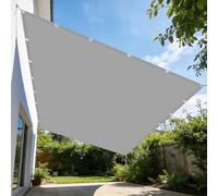 Voile d'ombrage Rectangulaire 120 x 180 cm Résistant à l'eau Bache Ombrages Exterieur Respirant pour Patio Balcon Jardin Terrasse Extérieur, Gris Clair