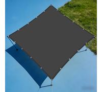 Voile d'ombrage Rectangulaire 130 x 220 cm Polyester Antidéchirure Auvent Imperméable Multi Couleur Taille Toiles pour Patio Jardin Terrasse Extérieur, Sable, Gris Foncé