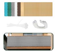 Voile d'ombrage Rectangulaire 130 x 410 cm Résistant 98% Protection Rayons UV Voile d'ombrage Terrasse avec 4 Morceaux de Corde pour Serre/Jardin/Pergola/Patio Lawn, Gris Clair