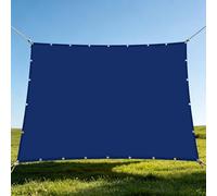 Voile d'ombrage Rectangulaire 140 x 340 cm Toile Imperméable Filet Dombrage Rectangle Respirant pour Patio Balcon Jardin Terrasse Extérieur, Bleu Foncé