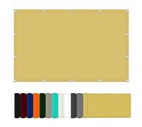 Voile d'ombrage Rectangulaire 150 x 320 cm Protection Solaire Étanche Filet d'ombrage Installation Facile sans Outils pour Jardin Terrasse, Jaune Sable