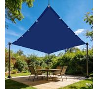 Voile d'ombrage Rectangulaire 160 x 250 cm Résistant à l'eau Voile d'ombrage Toile Rectangulaire Multi Couleur Taille Toiles pour Patio Balcon Jardin Terrasse Extérieur, Bleu Foncé
