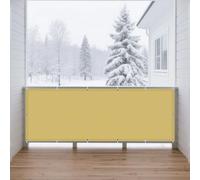 Voile d'ombrage Rectangulaire 170 x 185 cm Rayons UV à 98% Toile PES Résistant à l'eau avec Le Kit de Fixation pour Jardin, Serre, Patio, Terrasse et Camping, Jaune Sable