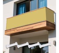 Voile d'ombrage Rectangulaire 190 x 290 cm Une Protection des Rayons UV Filet d'ombrage Voile Ombrage avec Cordons pour Jardin Terrasse Extérieur Patio Piscine, Jaune Sable