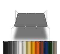 Voile d'ombrage Rectangulaire 2.5 x 2.5 m avec Oeillets et Cordons Toile Solaire Voile pour La Couverture Végétale/Serre, Gris Clair