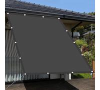 Voile d'ombrage Rectangulaire 2.5 x 3 m Anti 98% UV Contre Le Vent Voile d'Ombrage Imperméable avec Corde Libre pour La Couverture VéGéTale, Gris Foncé