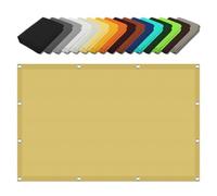 Voile d'ombrage rectangulaire - 2,5 x 4,5 m - Protection UV à 98 % - Pour extérieur - Pour jardin et balcon - Jaune sable - Avec corde pour une installation facile