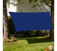 Voile d'ombrage Rectangulaire 2.5 x 6 m Imperméableanti Bache Ombrages Exterieur Antidéchirure pour Patio Balcon Jardin Terrasse Extérieur, Bleu Foncé