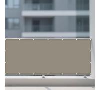 Voile d'ombrage Rectangulaire 2.9 x 3 m Imperméable PES Protection 98% UV Voile d'ombrage Terrasse avec Oeillets et Cordons pour Jardin Terrasse Camping Sable, Kaki