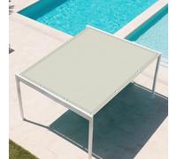 Voile d'ombrage Rectangulaire 2 x 3 m Anti UV Polyester Imperméable Ombrage Auvent de Terrasse Anti-Ultraviolets avec Oeillets Idéal pour Jardin, Balcon et Terrasse, Beige