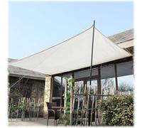 Voile d'ombrage rectangulaire 2 x 3 m - Filet d'ombrage respirant avec œillets pour balcon et jardin - Protection contre le vent et les UV - Auvent d'extérieur