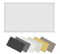 Voile d'ombrage Rectangulaire 2 x 4 m Imperméable Protection UV 98% Filet Protection Solaire avec Oeillets et Cordons pour Patio Jardin Terrasse, Blanc