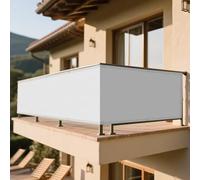 Voile d'ombrage Rectangulaire 210 x 235 cm Imperméable Protection UV 95% Voile Pare Soleil avec Corde Libre Facile à Plier pour Patio Jardin, Terrasse, Extérieur, Balcon, Blanc