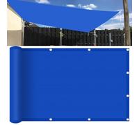 Voile d'ombrage rectangulaire - 250 x 480 cm - Protection UV à 95 % - Durable - Résistant aux intempéries - Avec œillets, filet de protection contre le vent - Pour jardin, terrasse, camping - Bleu