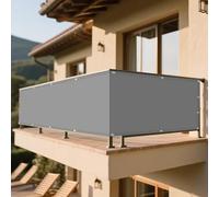 Voile d'ombrage Rectangulaire 270 x 380 cm Imperméable Protection UV 95% Voile Pare Soleil avec Corde Libre Facile à Plier pour Patio Jardin, Terrasse, Extérieur, Balcon, Gris Clair