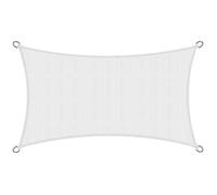 Voile d'ombrage rectangulaire 2x4m SolVision HS9, Blanc