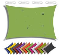 Voile d'ombrage rectangulaire 3 x 3 m - Protection UV à 95 % - Parfait pour jardin, extérieur, terrasse, fête, pergola, balcon - Auvent vert pour un soulagement ultime du soleil