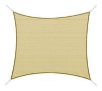 Voile d'ombrage Outsunny Voile d'ombrage rectangulaire 3 x 4 m polyéthylène haute densité résistant aux UV coloris sable