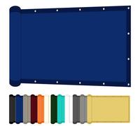 Voile d'ombrage Rectangulaire 30 x 125 cm avec Protection UV Toile d'ombrage Exterieur Multi Couleur et Taille pour Patio Jardin, Terrasse, Extérieur, Balcon, Bleu Foncé