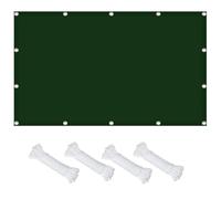 Voile d'ombrage Rectangulaire 360 x 980 cm Résistant Aux UV pour Protéger du Soleil Toile d'ombrage en Polyester avec Oeillets et Cordons pour Terrasse, Balcon, Pelouse, Vert Foncé