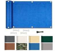 Voile D'ombrage Rectangulaire 3x3M Imperméable Voiles Ombrages, Bâche dombrages, Voiles Solaire, Pare-Soleil Jardin Balcon UV Protection pour Patio Terrasse Extérieur - Bleu