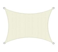 Voile d'ombrage rectangulaire 3x4m SolVision HS9, Crème