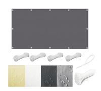 Voile d'ombrage Rectangulaire, 3x8M Toile Imperméable Une Protection des Rayons UV à 95%, Voile Ombrage po Toile Ombrage avec 4 Corde Libre, Auvent Imperméable UV Protection, Imperméab