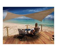 Voile D'ombrage Rectangulaire 4 X 3 M - Austral - Brun Havane Multicolore