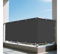 Voile d'ombrage Rectangulaire 445 x 510 cm Anti 98% UV Protection Protection Solaire avec Cordons pour Jardin Terrasse Balcon Camping, Gris Foncé