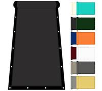 Voile d'ombrage Rectangulaire 45 x 125 cm avec Protection UV Voile d'ombrage Terrasse Imperméable Multi Couleur et Taille pour Patio Jardin, Terrasse, Extérieur, Balcon, Noir