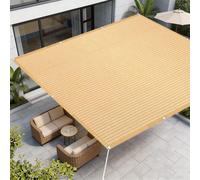 Voile d'ombrage Rectangulaire 450 x 850 cm HDPE Protection Solaire Respirant Coupe-Vent Rectangulaire Protection Solaire Filet Ombrages pour Patio Jardin Terrasse, Couleur Crème