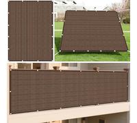 Voile d'ombrage Rectangulaire 468 x 495 cm Respirante, Protection Contre UV Voiles Solaire avec Corde Libre et Oeillets pour Terrasse Jardin Extérieur Balcon, Brun