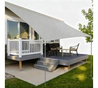 Voile D'Ombrage Rectangulaire 4x5m ImperméAble Anti-UV 99% | Toile Ombrage éVacuation Rapide De La Chaleur, Haute RéSistance à La Traction, Adapté à Tous Espaces ExtéRieurs