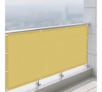 Voile d'ombrage Rectangulaire 5.5 x 6 m Résistant 98% Protection Rayons UV Déparlent Anti UV avec Oeillets et Cordons pour Patio Extérieur Jardin Terrasse Balcon, Couleur Crème