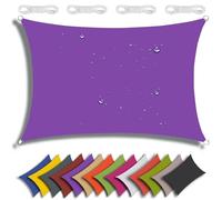 Voile d'ombrage rectangulaire 5 x 5 m - Protection UV à 95 % - Pour jardin, terrasse, fête, pergola, balcon - Pour un confort ultime