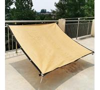 Voile d'ombrage Rectangulaire 5x5 Filet Ombrage Toile pour Pergola File Ombrage Terrasse Filets de Balcon Filet de Protection Contre Le Vent,beige-2x4m